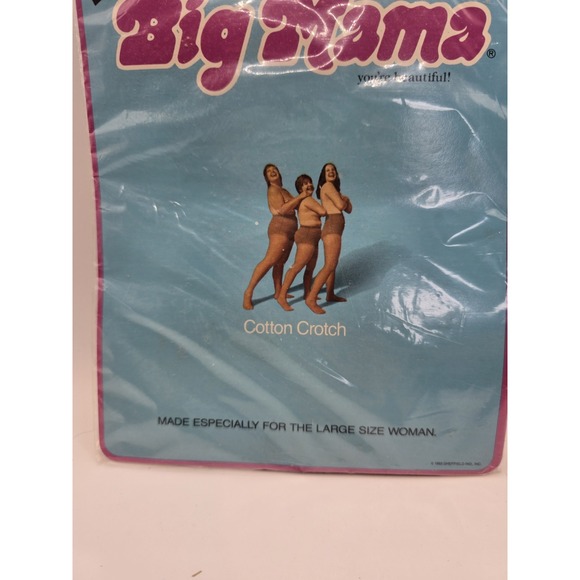 Vintage‎ Big Mama Large Pantyhose Cotton Crotch Vintage - Picture 2 of 8